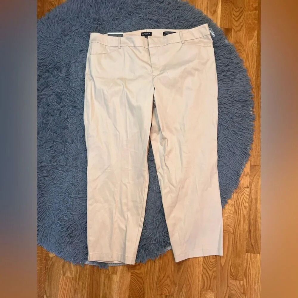 Lord & Taylor Light Beige Straight Leg Career Pants Size 20 W NWT